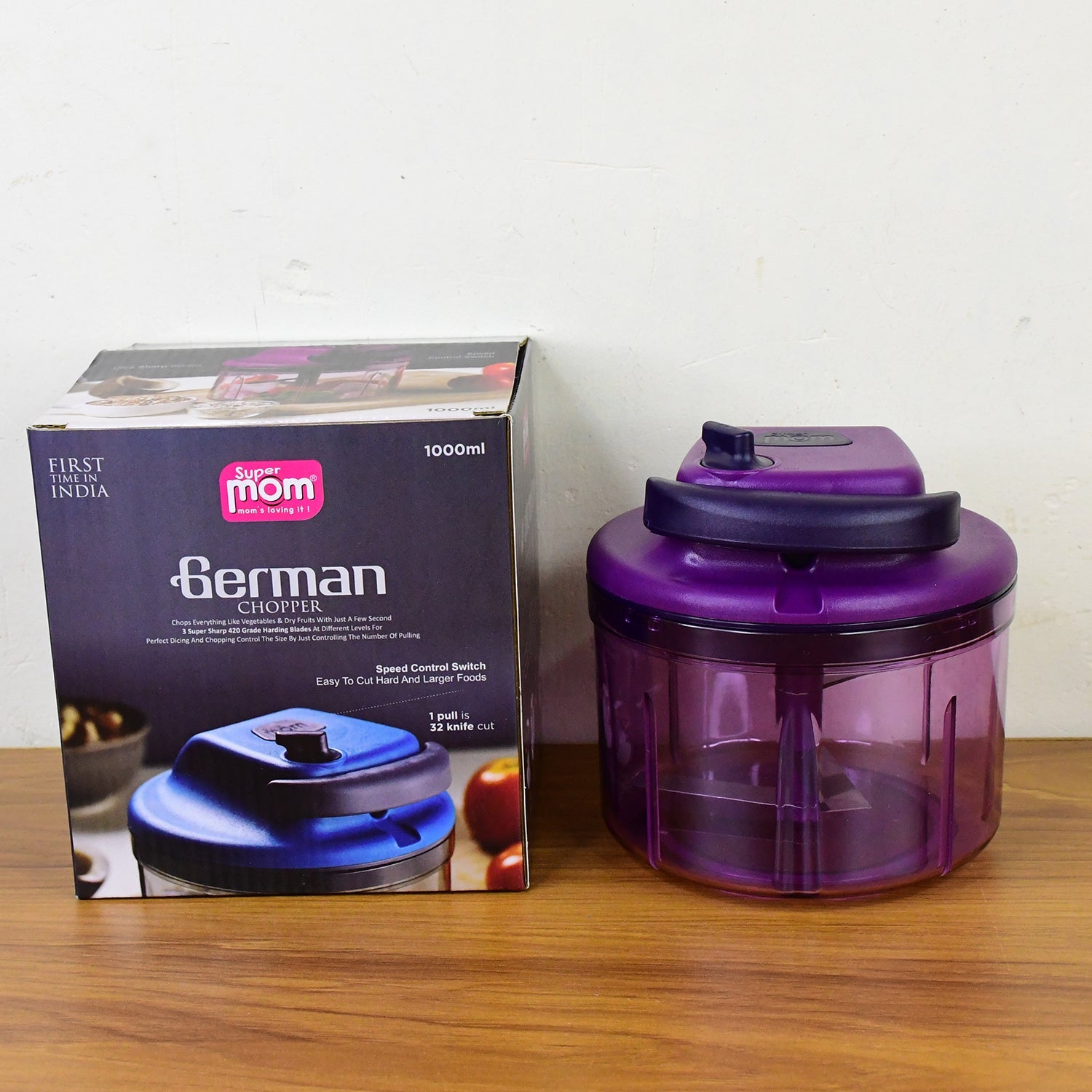 Supermom German Style Manual Hand-Operated Vegetable Chopper 1000 ml Supermom German Style Manual Hand-Operated Vegetable Chopper 1000 ml